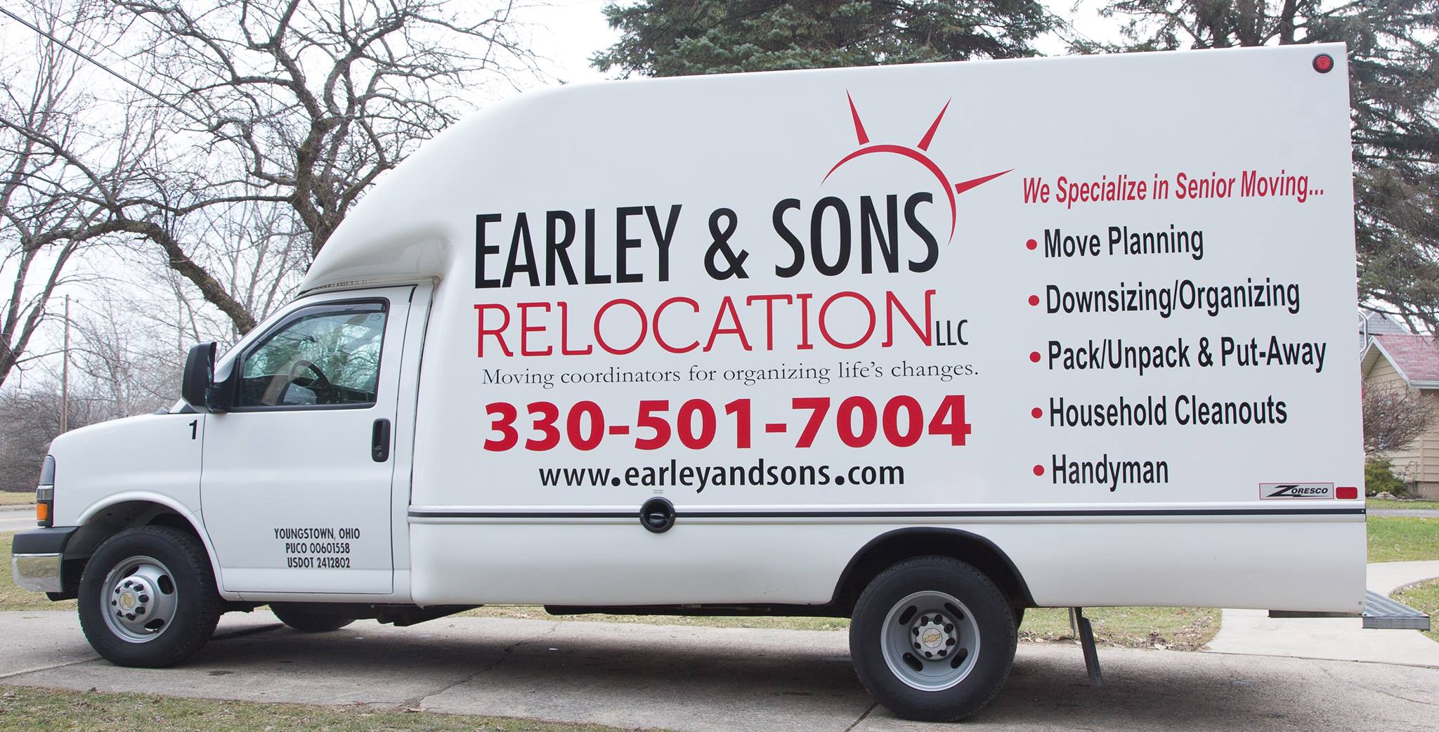 Earley and Sons Moving Van