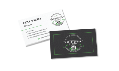 Christopher Springs Farm Business Cards