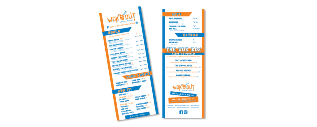 Wok it Out Menu