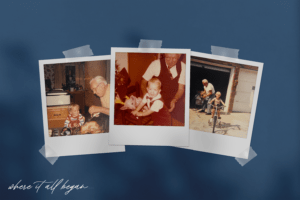 Jeff Ryznar and his grandfather polaroid photo