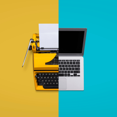digital world, changing world, old computer, new laptop